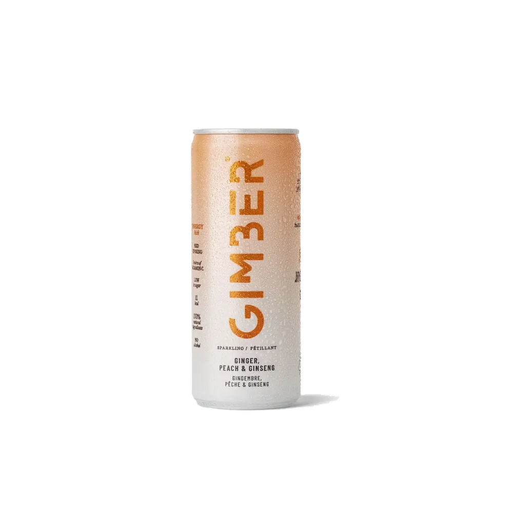 GIMBER ginger, peach & ginseng 250 ml BIO